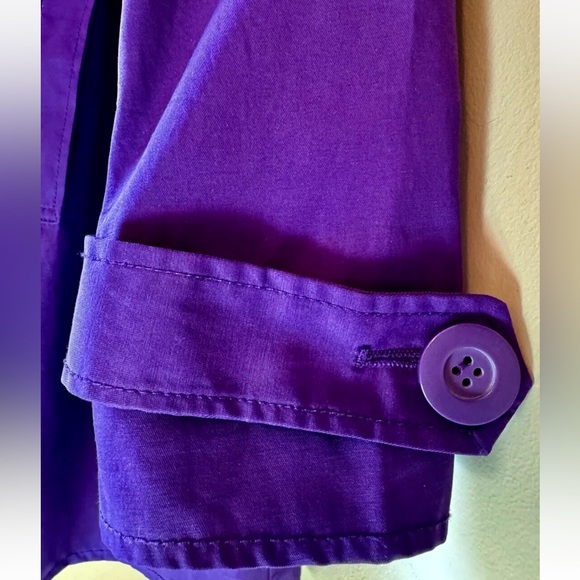 ☔️KENNETH COLE☔️ SHORT GOMMET BELT RAIN TRENCH COAT NWOT🌂 - Picture 14 of 16